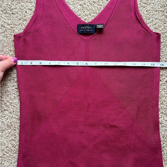 Dana Buchman Women's 100% Silk Pink Purple Tank Size Small - Picture 4 of 5